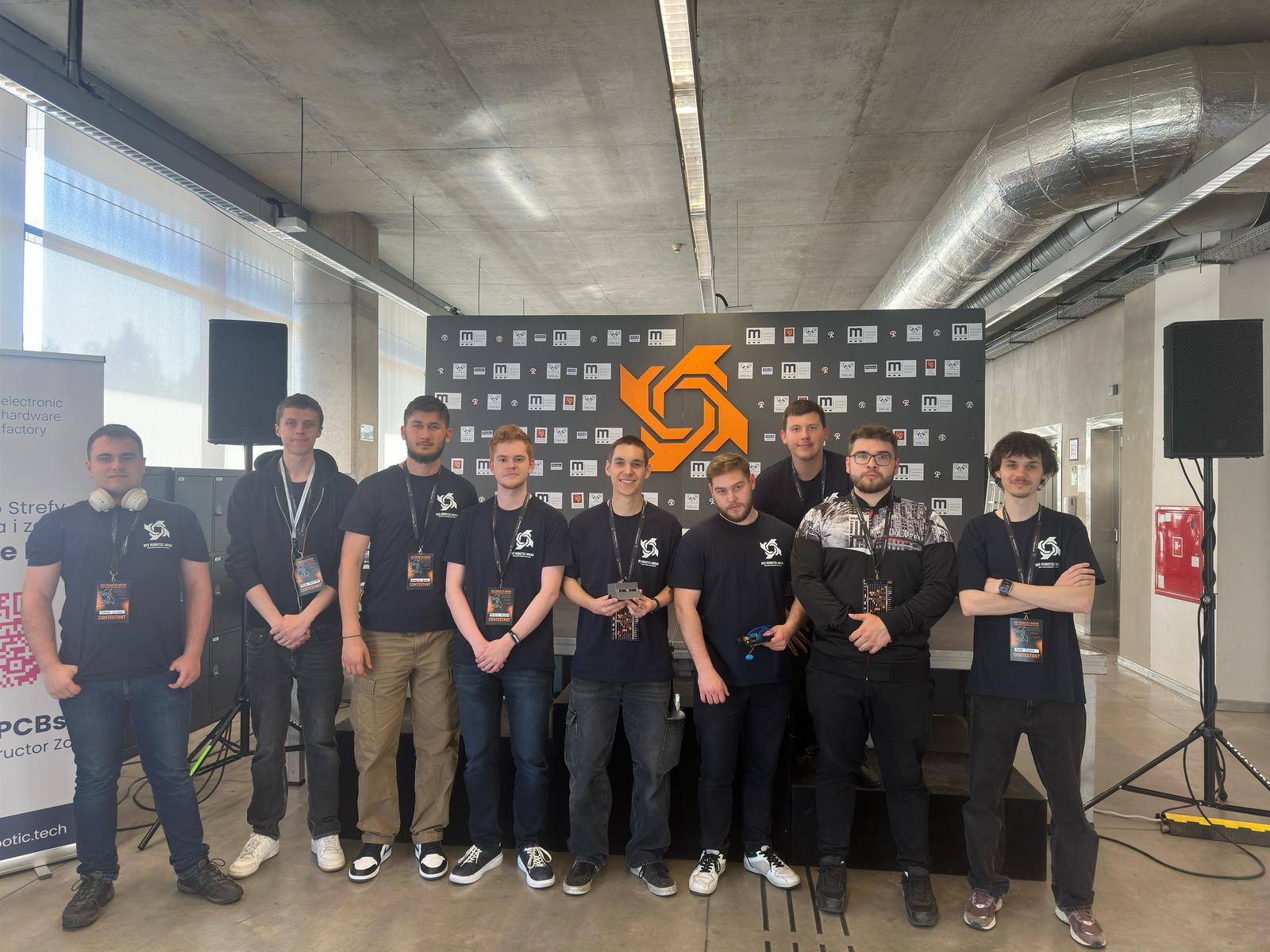 Drużyna Koła Naukowego Spektrum na zawodach XVI Robotic Arena we Wrocławiu